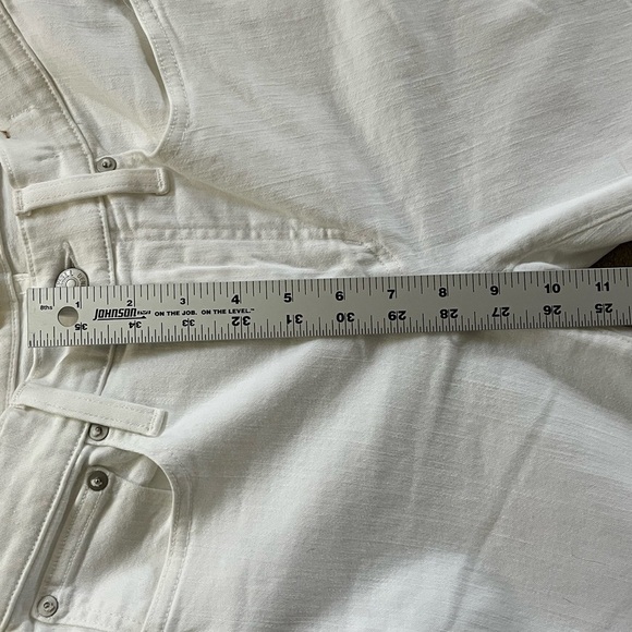 Madewell Mid-Rise Kick Out Jeans Pure White Womens size 24 Minimalist Casual - Picture 14 of 15